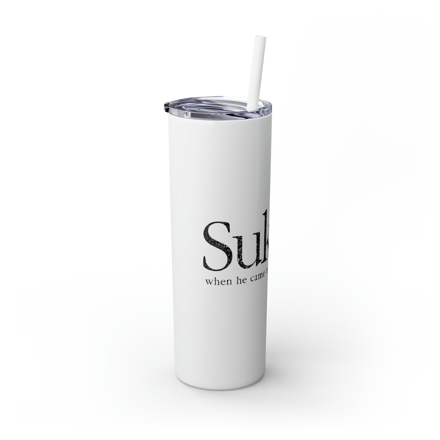 Sukkot Skinny Tumbler with Straw, 20oz