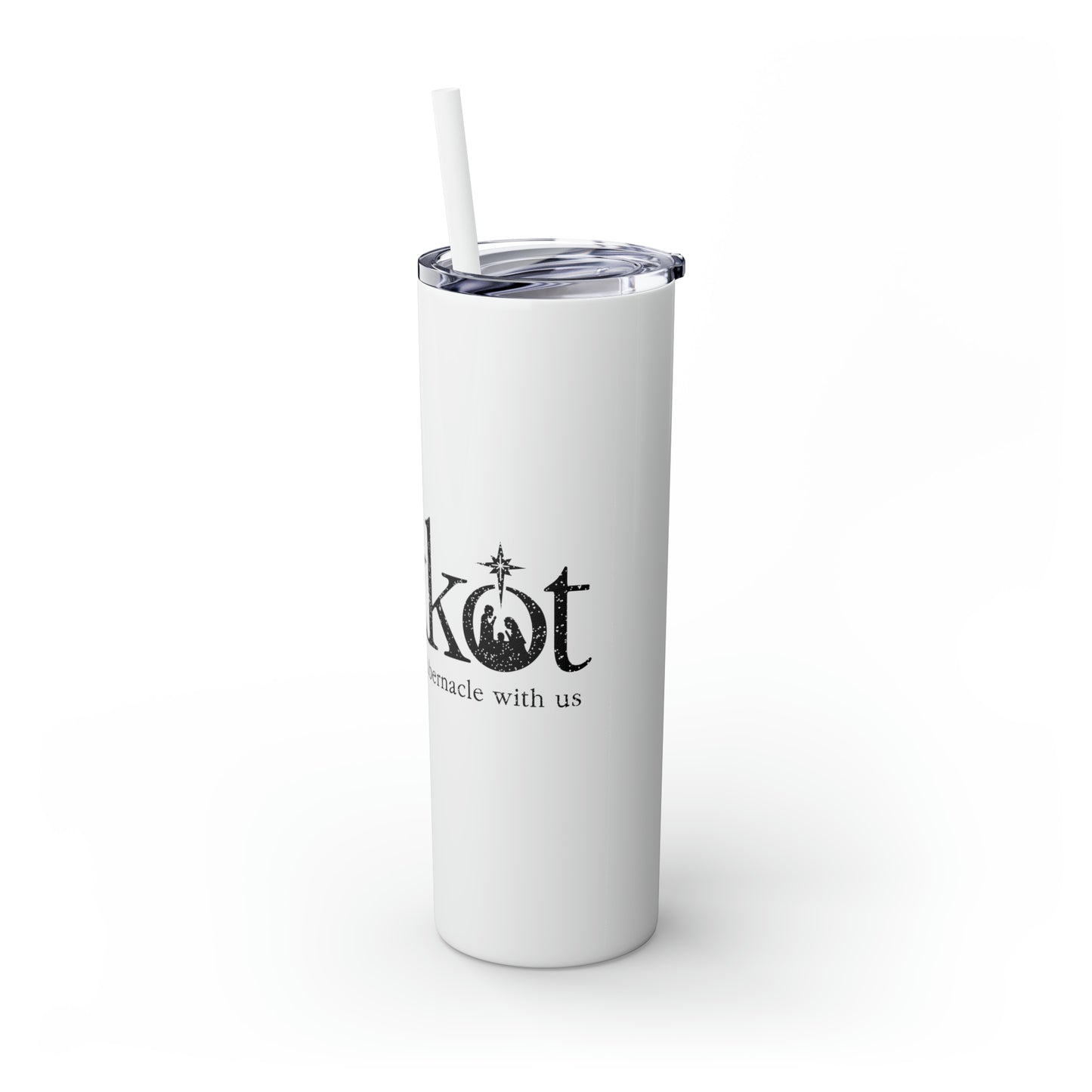 Sukkot Skinny Tumbler with Straw, 20oz