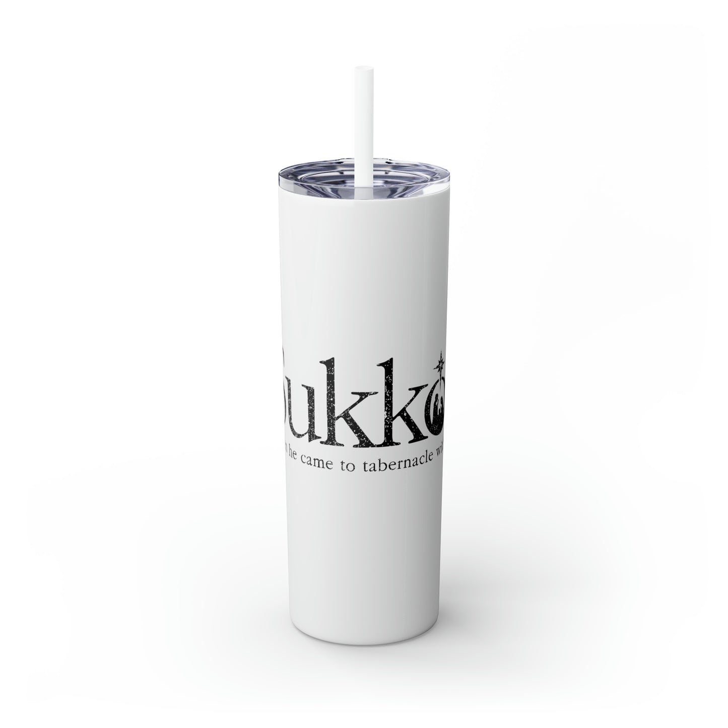 Sukkot Skinny Tumbler with Straw, 20oz